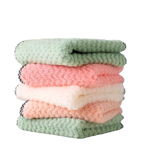 Woolen cloth bath glove artifact, strong decontamination for men and women, double-sided bath towel, thickened bath towel, bath and back rub, pineapple checkered square towel, 1 pack