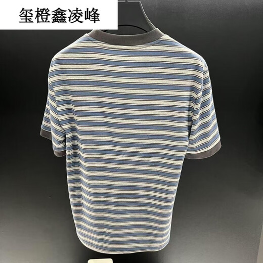 玺橙LOMY VICTOR欧洲站顶奢夏季新品T恤NZN1396玺橙 条纹 XL 【130-150斤】