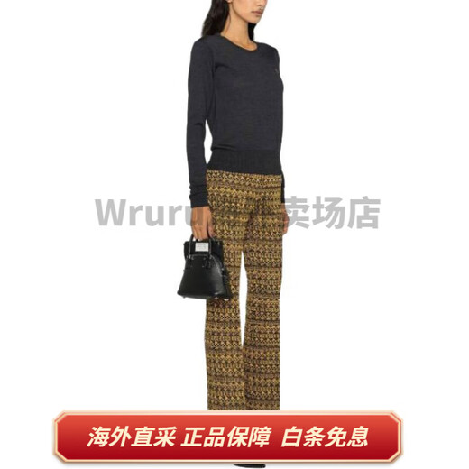 薇薇安·威斯特伍德（Vivienne Westwood）Logo印花套头圆领长袖毛衣 女款 灰色 灰色 XS