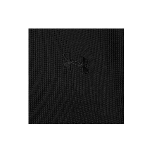 Under Armor (Underarmour) Spring and Summer Waffle Henley Men's Waffle Sports and Casual Short à manches courtes 6007562 Black 001 L