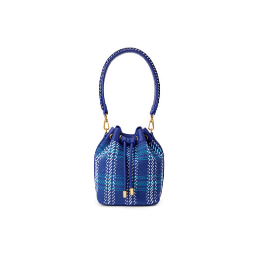 Calvin Klein Kleiner CK modische einfache PU-Bucket-Tasche One-Shoulder Handtasche Kleine Frauen mehrfarbige Senf Tan M Geschenkbox