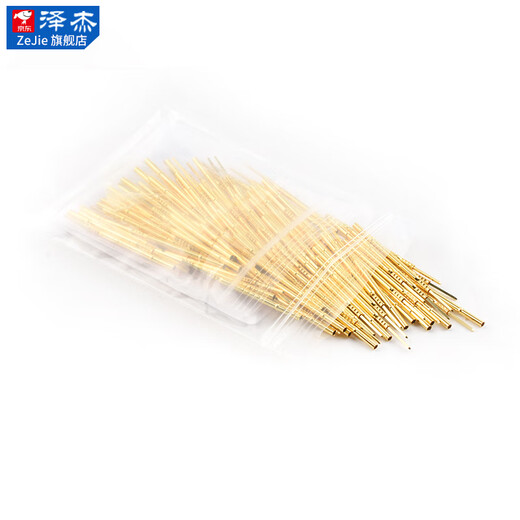 Zejie test probe P100 R100 test needle retractable spring thimble pcb circuit board burning chip R100-4S soldering wire needle set (10 pieces) No Specifications