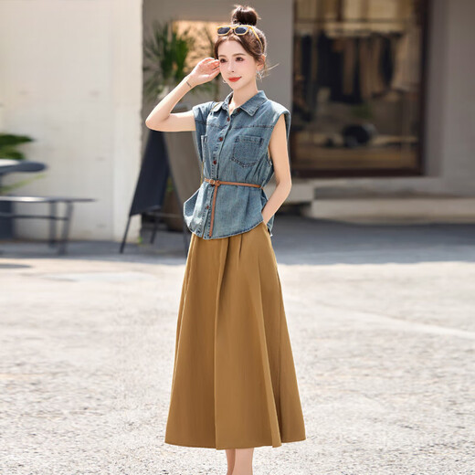 Ehangy Light Luxury nuevo vestido de verano para 2025 para mujeres, diseño de moda de moda y de moda