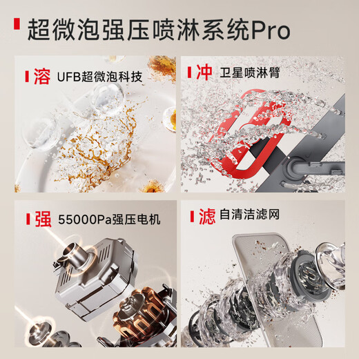TOSHIBA's blockbuster new product TH0Pro fully embedded dishwasher UFB ultra-microbubble technology 16 sets capacity 360 satellite spray arm seven-star disinfection 20% national subsidy
