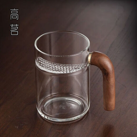 
Gaoming Crescent Cup Green Tea Special Glass Cup with Handle Personal Home Filter Tea Cup Drink Tea and Water Cup 9207 Crescent Water Cup 450ML 400mL (not included)-600mL (inclusive)