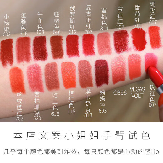 MACP Bullet Lippenstift Lippenstift kleiner Pfeffer 602 Matt 316 Hyuna Farbe 544#626#683 646Marakesh#Brick Red Earth Orange