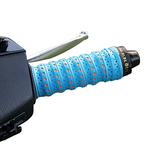 Kaooseen Bang motorcycle handlebar wrap with electric handlebar cover anti-slip bicycle handlebar glue battery car modification two-color white and orange pair