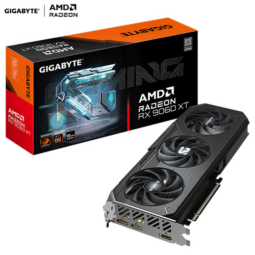 GIGABYTE 9060XT graphics card AMD Radeon RX 9060 XT GAMING OC 16G E-sports game design smart AI computer independent graphics card
