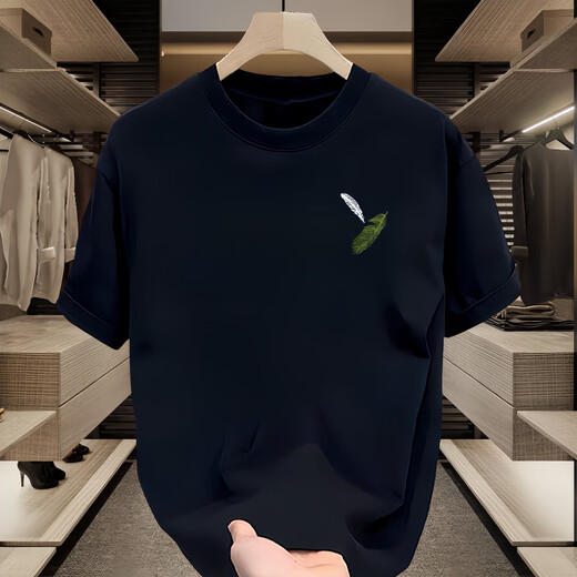 Camiseta de manga corta para hombres para la marca de moda delgada en verano Pequeña imagen pequeña delantera izquierda K1098. Dos piezas de Feather S. recomendado 90-100Jin [Jin equivale a 0.5 kg]
