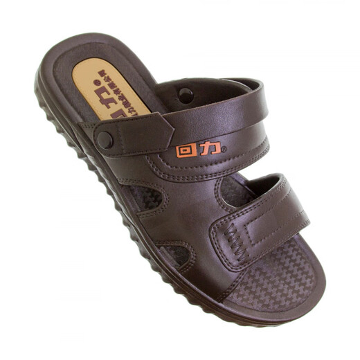 
Huili 2025 sandals for men casual two-wear PVC daddy shoes men summer new beach shoes sandals non-slip outdoor 3886 black international first-line brand 39