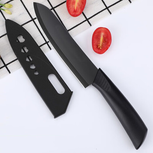 Couteau de cuisine tranchant et planche à découper 2 en 1 en acier noir antirouille, couteau à trancher, couteau à fruits, ensemble de 4 pièces noirs à la mode, boutique de grande valeur