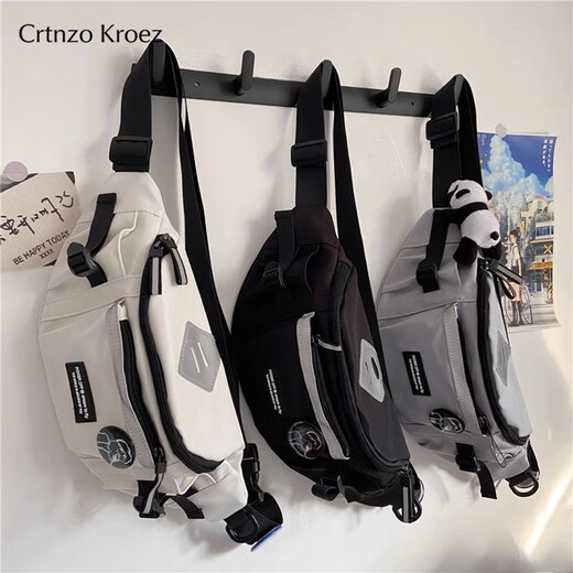 Crtnzo Kroez Light Luxury 2025 Новая сумка для груди мужчины и женщины по кроссовым сумке модная сумка для талии на день рождения китайский день святого Валентина Подарочная сумка Black-CK Женские сумки подарки подарки для подруги жене и лучших друзей высокого класса
