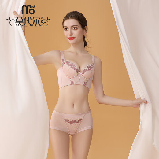 
Modal small breasts gathered to show a large bra without empty cups, plush breasts, top support to prevent sagging, bra adjustable bra adjustable underwear, ancient purple M 70A [thin thin top and thick bottom 2.5c]