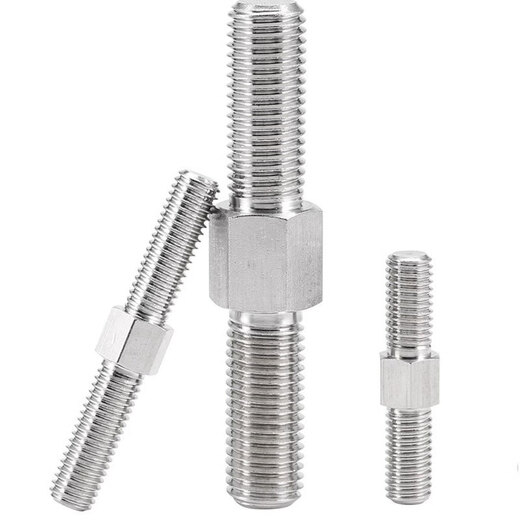 Meikejie 304 stainless steel external hexagonal positive and negative double-head screw bolt screw left-hand right-hand two-way screw M3M4M16 16*140 1 capsule