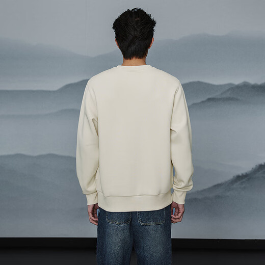 HLA Hai Lan House sweatshirt men's autumn Chinese dragon round neck far infrared long sleeve men