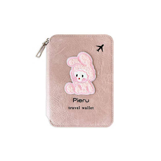 Yusenyi süßer kleiner Kaninchen Reißverschluss Passport Storage Bag Id Kartentasche Reisen tragbar