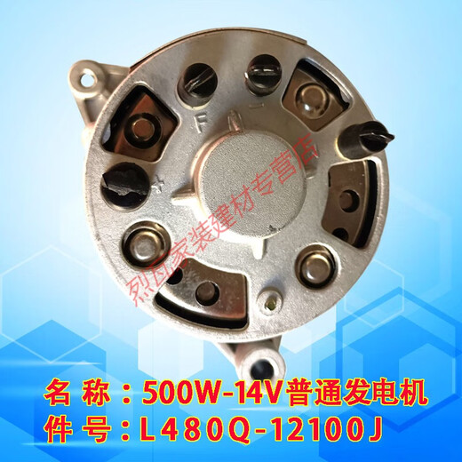 JPHZNB莱动柴油机专用发电机农用拖拉机工程机械用单双挂12V24V电机 4TE45-12200/14-13