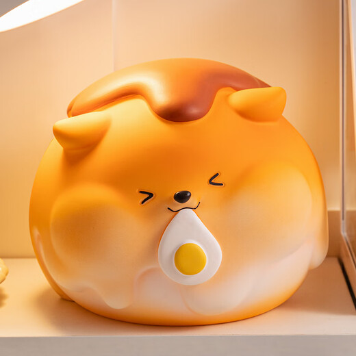 Piggy Bank Ornamente kreativer süßer Welpe 2025 Neues Modell tritt nur ein und lässt nicht erwachsene Kinder Jungen und Mädchen Einsparungen Brotpaplergröße [Octopus yaki]