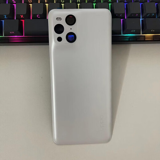 OPPO is suitable for Findx3 original back cover findx3pro mobile phone glass back case findx3 ceramic rear screen Find x3-x3pro universal back cover mirror black single rear