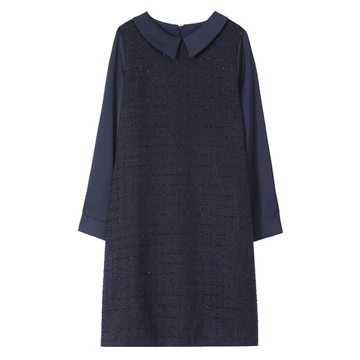 
LISM [same style in the mall] high-end dress 2025 new exquisite small fragrance style women's European station European goods medium-length straight tube M [Suggested 110Jin[Jin equals 0.5 kg] b