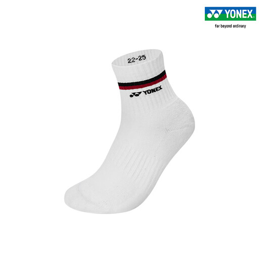 YONEX/尤尼克斯 145144BCR/245144BCR 透气吸汗三双装中筒袜羽毛球袜 245144BCR 混色三双装（女款） 【非质量问题，贴身衣物不退换】