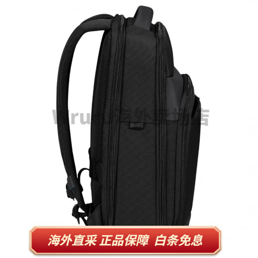 新秀丽（Samsonite）Mysight 品牌徽标商务通勤 环保材料 双肩包 男女同款情侣款 黑色 基础装(包)