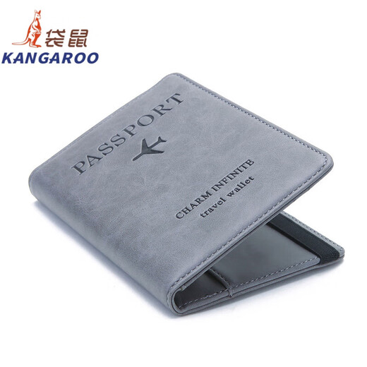 Kangaroo (Kangaroo) Anti-Diebstahl-Zertifikat-Paket Passportpaket RFID PASSPORT PACATION Multifunktionszertifikat Paket Reisepassklammer Custom Logo Pink Pink