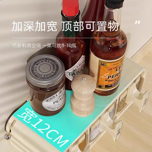 Home KATEI STORY Japanese moisture-proof seasoning jar seasoning box wall-mounted home kitchen high-end salt jar seasoning sealed storage box set wall-mounted three-compartment seasoning box-milk silver