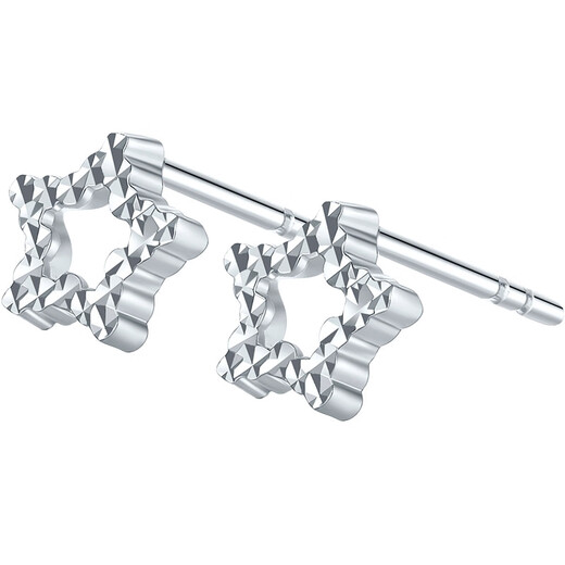 Liuguifu Jewelry PT950 Platinum Earrings Love to the Galaxy Platinum Stud Earrings for Women PT0200066 1.20g