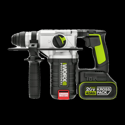 Worx Wu388 bürstenloser Lithiumbatterie Hammer WU388 INDUSTRIAL-Elektrowerkzeuge Impact Drill wiederaufladbare Elektrohammer WU3884.0 Doppel elektrischer + Blitzladung