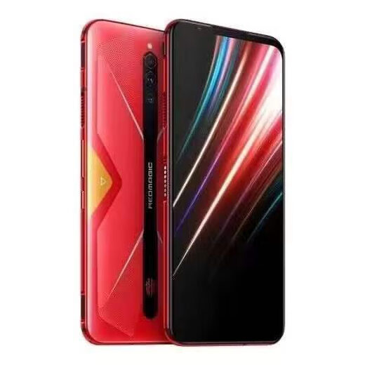 Nubia NX659J RED MAGIA 5G 5G PASS-BAND SOLDO CLAVE Ventilador de enfriamiento E-Sports Teléfono móvil Cyber Neon Red 16+256GB