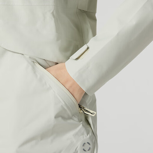 安德玛（Under Armour）UASTORMPROOF纯色连帽拉链设计长袖夹克外套女款绿色 绿色 S