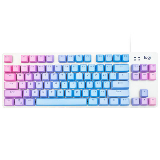Logitech K835 Keycap personnalisé E-Sports Game Business Office 84 Key Wired Mini Mechanical Keyboard K835 + Blue aphrodisiac Keycap White Red essieu