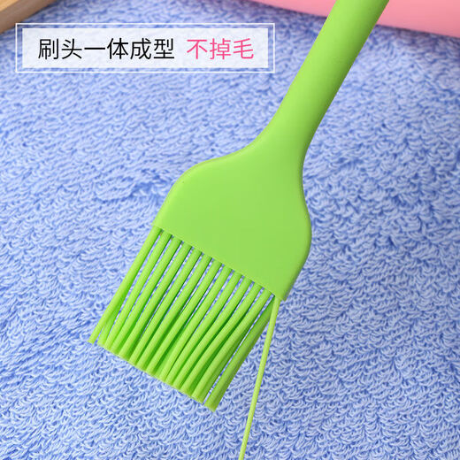Oil Brush Kitchen Pancake Brush Oil Small Brush Electric Baking Pan High Temperature Resistant Household BBQ Silicone Brush Non-shedding Oil Brush 2 Small Brushes FT