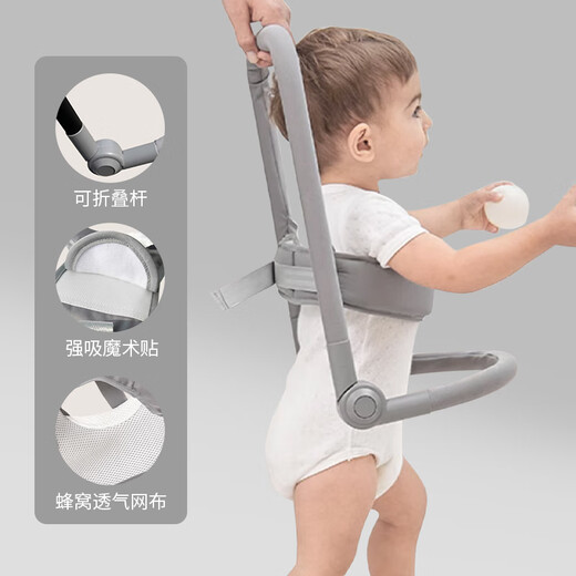 Santa Fe Baby Elephant Baby Walking Belt, Traction Rope, Children's Anti-fall, Anti-stranglehold, Infant and Toddler Helping Walking Stand, Foldable Hand-held Toddler Belt