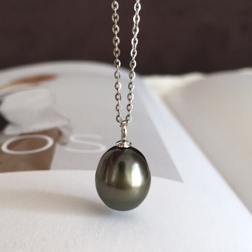 Hao Chuang Jiapin Pearl Qing Small Pendant Simple Tahitian Black Pearl Pendant Platinum Gray Baroque Seawater Pearl Platinum Gray No. 1