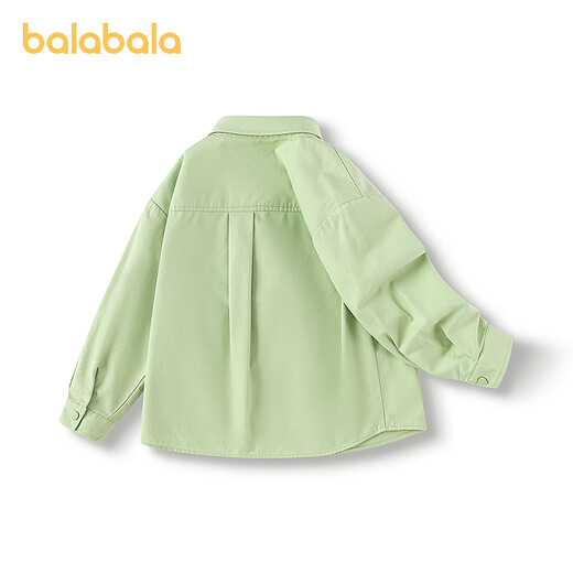 Balabala designer SICO mall same style boys long-sleeved shirt 2025 spring new shirt jacket pink green 40339 90