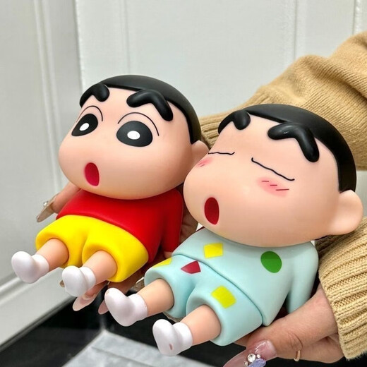 Wei Ci Internet celebrity anime Crayon Shin-Chan cartoon lazy mobile phone holder desktop decoration trendy gift model doll creative Xiaoxin blue legs can be adjusted and lengthened 1 upgraded version legs can be adjusted and lengthened