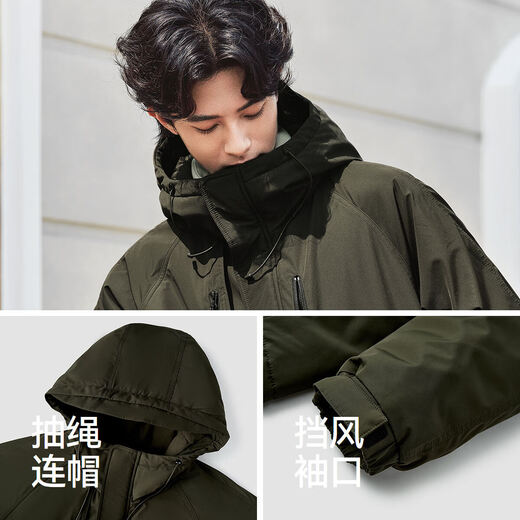 Semir Cotton Clothing Men's Windproof Three-Defense Jacket Working Clothing Mountain Outdoor Mountain Climbing Top Winter Light and Thin Style 101724112102