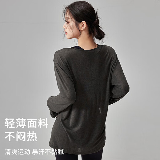 Xue Qianman loose thin yoga wear long-sleeved blouse breathable quick-drying sports top autumn and winter slimming Pilates T-shirt