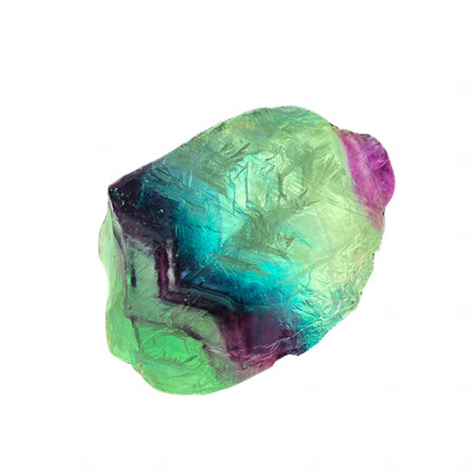 Colorful fluorite raw stone Tianl natural wool crystal specimen raw ore thousand-layer rainbow fish tank landscaping fragrance pendant 679