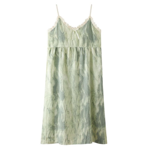 吊带睡裙女带胸垫夏季薄款感睡衣纯欲少女休闲连衣裙 QM6625 XXL