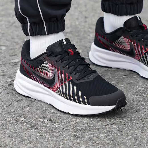 
Nike (NIKE) casual shoes men's shoes 2025 new autumn sneakers QUEST 4 lightweight shock-absorbing running shoes DA1105 HM9594-001 black/white/cold gray/cold gray/cold red 40.5