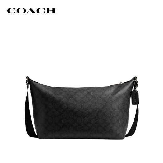 COACH brand direct supply New Year's gift for men FINN medium shoulder crossbody bag charcoal black/black CAJ91