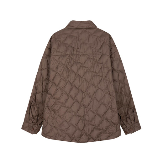 Jnby / Jiangan Buyi [95 White Goosevelt] Automne et hiver Lumière et loisirs Veste de banlieue lâche 5OAC1584H 209 / brun foncé M