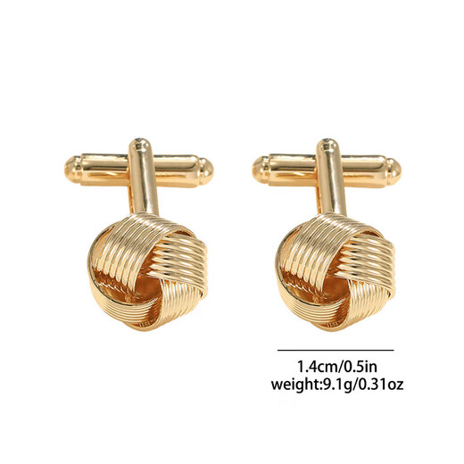 Personalisierte gedrehte Manschettenknöpfe, hohle Manschettenknöpfe, Herrenhemd-Manschettenknöpfe, Manschettenknöpfe B1480-GO 1 Stück