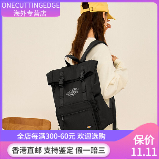 Dickies时尚卷轴拉链搭扣底休闲通勤出差 聚酯纤维 双肩包 常规 男女同款 星空灰