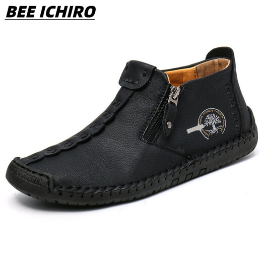 Bee ichiro zapatos de cuero casual para hombres de otoño de cuero otoño