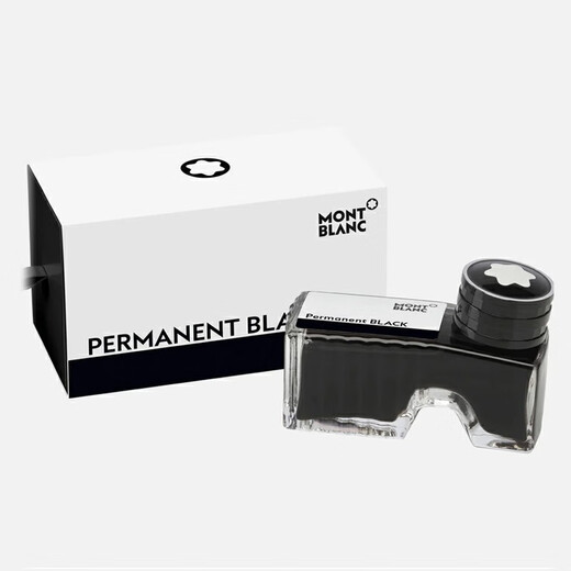 Montblanc MONTBLANC bottled ink ink bag 60ml high heels ink new permanent black Japan direct mail permanent black 107755