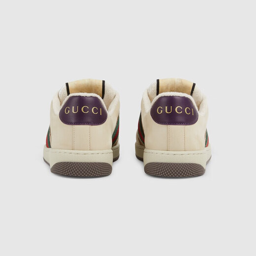 Chaussures féminines Gucci, abeilles de vache féminine, chaussures blanches brodées, sports et chaussures décontractées, chaussures sales, 677423 HVKI0 9765 Style féminin 35